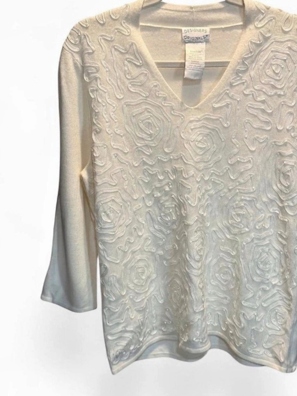 Designers Originals Abstract Textured Tunic in White